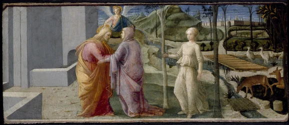 The Meeting of Joachim and Anna at the Golden Gate, 15th century